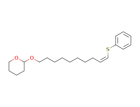 Molecular Structure of 98752-55-7 ((Z)-2-(8-phenylthiodec-9-enyloxy)tetrahydro-2H-pyran)
