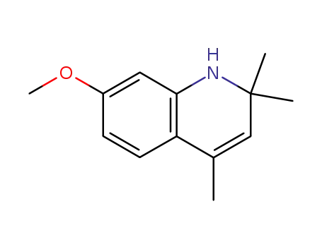 Molecular Structure of 1810-74-8 (7-METHOXY-2,2,4-TRIMETHYL-1,2-DIHYDROQUINOLINE)