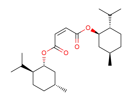 Molecular Structure of 34212-60-7 (di-<(1R,2S,5R)-(-)-menthyl>maleate)