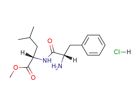 Molecular Structure of 38155-45-2 (L-Leucine, L-phenylalanyl-, methyl ester, monohydrochloride)