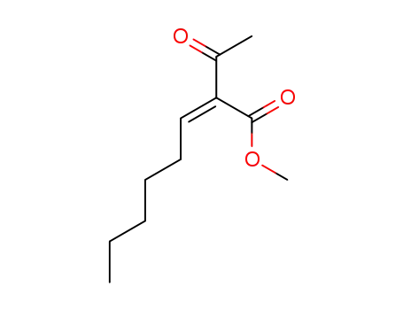 Molecular Structure of 122590-38-9 (methyl (Z)-2-acetyloct-2-enoate)