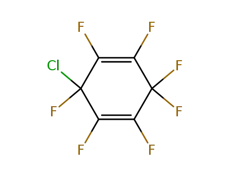 Molecular Structure of 61807-07-6 (1,4-Cyclohexadiene, 3-chloro-1,2,3,4,5,6,6-heptafluoro-)