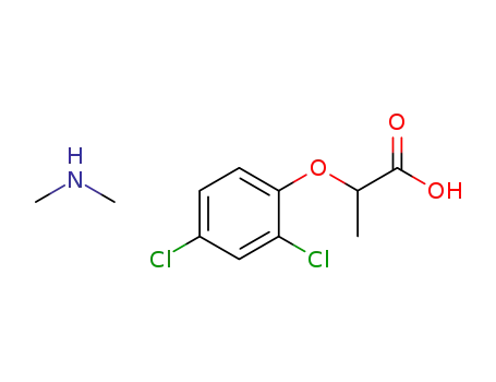 Molecular Structure of 53404-32-3 (dimethylammonium 2-(2,4-dichlorophenoxy)propionate)