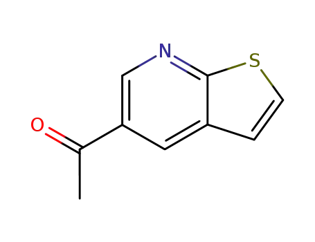 Molecular Structure of 18354-57-9 (1-(Thieno[2,3-b]pyridin-5-yl)ethanone)