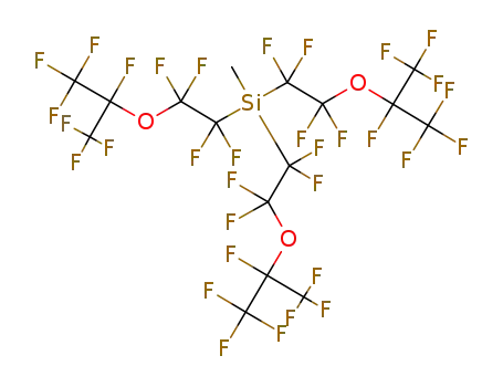 Molecular Structure of 104745-21-3 (Tris(perfluoro(2-isopropoxyethyl))-methylsilane)