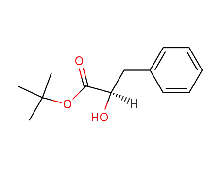 Molecular Structure of 111505-52-3 (tert-Butyl (R)-2-hydroxy-3-phenylpropionate)