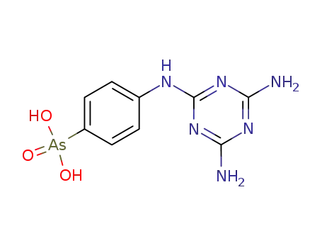 Molecular Structure of 5806-89-3 ([4-[(4,6-diamino-1,3,5-triazin-2-yl)amino]phenyl]arsonic acid)