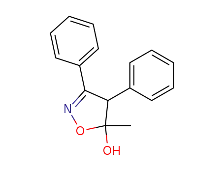 Molecular Structure of 181696-73-1 (5-METHYL-3,4-DIPHENYL-4,5-DIHYDROISOXAZOL-5-OL)