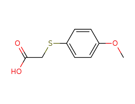 Molecular Structure of 3406-77-7 ((4-METHOXYPHENYL)THIO]ACETIC ACID)