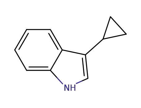Molecular Structure of 1004547-90-3 (3-cyclopropyl-1H-indole)