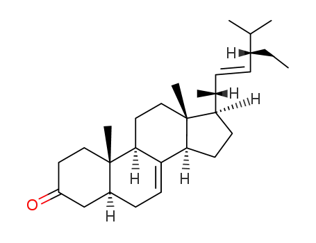 Molecular Structure of 23455-44-9 (alpha-Spinasterone)