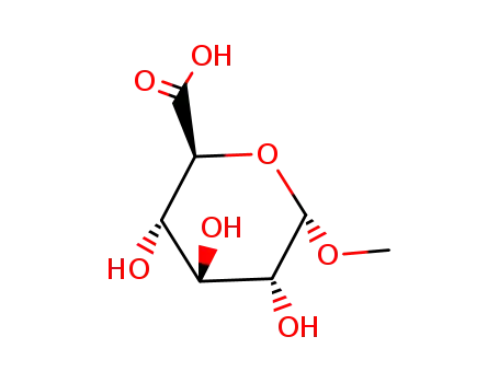 Molecular Structure of 5155-45-3 (methyl α-D-glucopyranosiduronic acid)