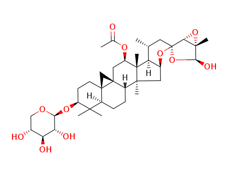 b-D-Xylopyranoside, (3b,12b,16b,23R,24R,25S,26S)-12-(acetyloxy)-16,23:23,26:24,25-triepoxy-26-hydroxy-9,19-cyclolanostan-3-yl