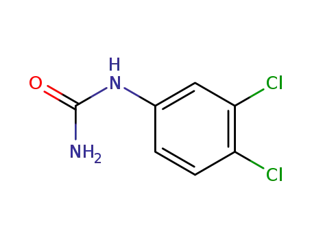 Molecular Structure of 2327-02-8 (1-(3,4-DICHLOROPHENYL)UREA)