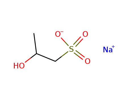 Molecular Structure of 1561-96-2 (2-hydroxypropane-1-sulfonic acid)