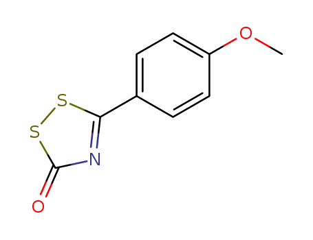 Molecular Structure of 7047-13-4 (3H-1,2,4-Dithiazol-3-one,5-(4-methoxyphenyl)-)