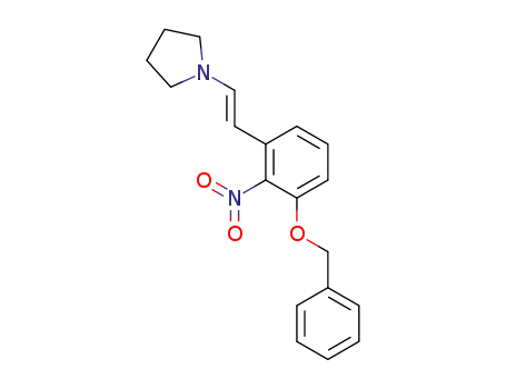 Pyrrolidine, 1-[(1E)-2-[2-nitro-3-(phenylmethoxy)phenyl]ethenyl]-