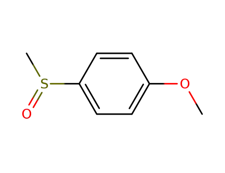 Molecular Structure of 3517-99-5 (1-(Methylsulfinyl)-4-methoxybenzene)
