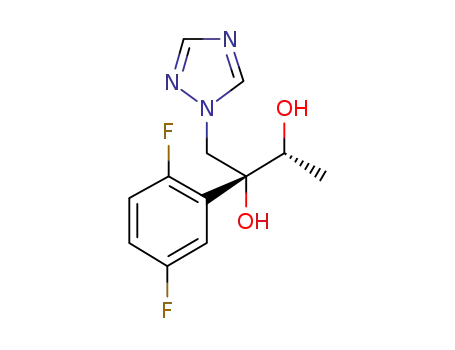 Molecular Structure of 241479-72-1 (2,3-Butanediol, 2-(2,5-difluorophenyl)-1-(1H-1,2,4-triazol-1-yl)-, (2R,3R)- (2R,3R)-2-(2,5-Difluorophenyl)-1-(1H-1,2,4-triazol-1-yl)-2,3-butanediol)