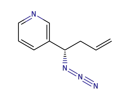 Molecular Structure of 314280-29-0 ((S)-3-(1-azido-but-3-enyl)pyridine)