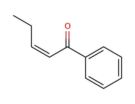 Molecular Structure of 61752-65-6 (2-Penten-1-one, 1-phenyl-, (Z)-)