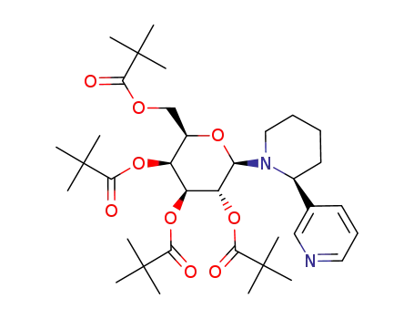 2,2-Dimethyl-propionic acid (2R,3R,4S,5S,6R)-4,5-bis-(2,2-dimethyl-propionyloxy)-6-(2,2-dimethyl-propionyloxymethyl)-2-(S)-3,4,5,6-tetrahydro-2H-[2,3']bipyridinyl-1-yl-tetrahydro-pyran-3-yl ester