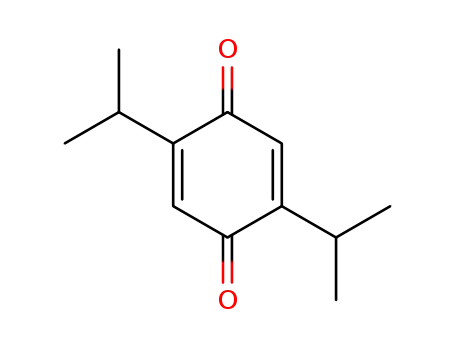 Molecular Structure of 33685-58-4 (2,5-Cyclohexadiene-1,4-dione, 2,5-bis(1-methylethyl)-)