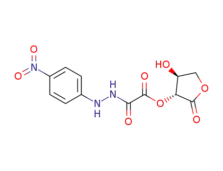 (3R,4S)-4-hydroxy-2-oxotetrahydrofuran-3-yl 2-(2-(4-nitrophenyl)hydrazinyl)-2-oxoacetate