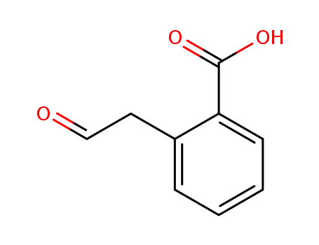 Molecular Structure of 62499-91-6 (Benzoic acid, 2-(2-oxoethyl)-)