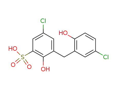 5-クロロ-3-[(5-クロロ-2-ヒドロキシフェニル)メチル]-2-ヒドロキシベンゼンスルホン酸