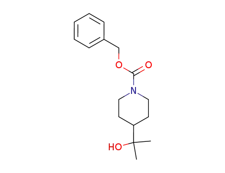 1-Piperidinecarboxylic acid, 4-(1-hydroxy-1-methylethyl)-, phenylmethyl
ester