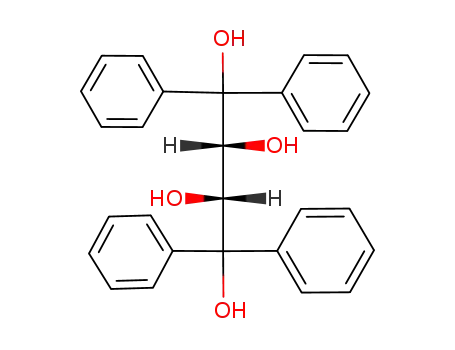 Molecular Structure of 117780-08-2 (1,2,3,4-Butanetetrol, 1,1,4,4-tetraphenyl-, (2R,3R)-)