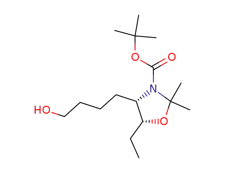 (4S,5R)-5-Ethyl-4-(4-hydroxy-butyl)-2,2-dimethyl-oxazolidine-3-carboxylic acid tert-butyl ester