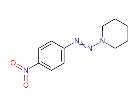 Molecular Structure of 52010-83-0 (Piperidine, 1-[(4-nitrophenyl)azo]-)