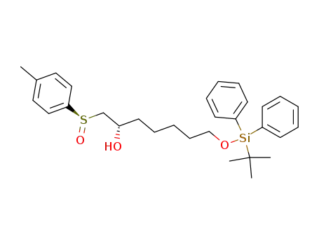 (+)<(S)R,2S>-1-(p-Tolylsulfinyl)-7-<(tert-butyldiphenylsilyl)oxy>-2-heptanol