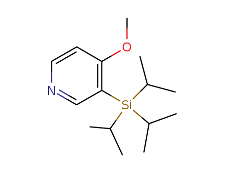 Molecular Structure of 126378-42-5 (4-METHOXY-3-(TRIISOPROPYLSILYL)PYRIDINE)