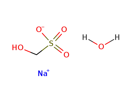 Molecular Structure of 6035-46-7 (sodium hydroxymethanesulfonate monohydrate)