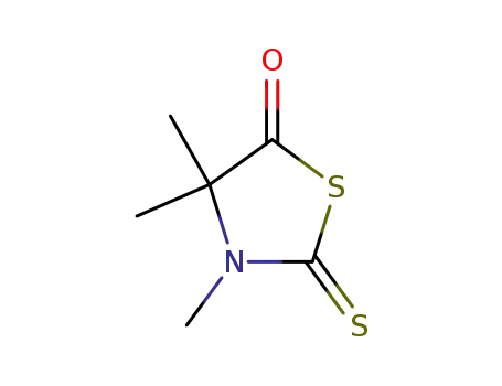 Molecular Structure of 80102-32-5 (5-Thiazolidinone, 3,4,4-trimethyl-2-thioxo-)