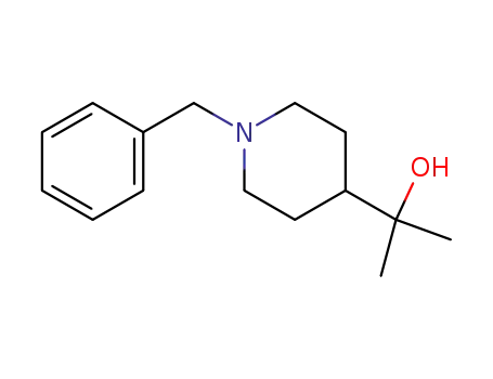 Molecular Structure of 299428-04-9 (alpha,alpha-Dimethyl-1-(phenylmethyl)-4-piperidinemethanol)