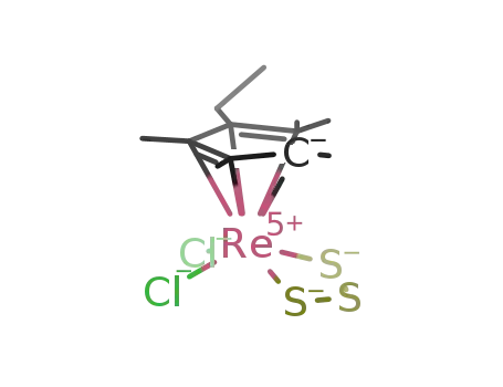 Molecular Structure of 335000-95-8 ((EtMe4C5)Re(η2-S3)Cl2)