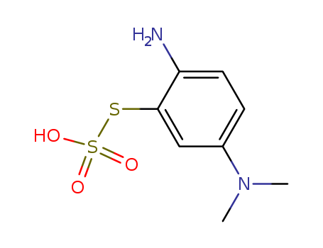 2-amino-5-dimethylaminophenylthiosulphonic acid
