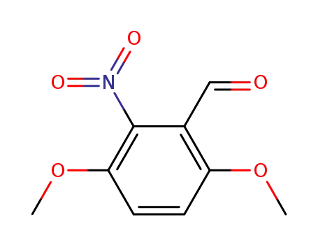 Molecular Structure of 1206-55-9 (3,6-DIMETHOXY-2-NITROBENZALDEHYDE)
