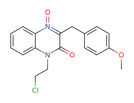 4-(2-chloroethyl)-2-(4-methoxybenzyl)-3-oxo-3,4-dihydroquinoxaline 1-oxide