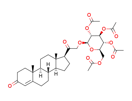 21-((2,3,4,6-Tetra-O-acetyl-alpha-D-glucopyranosyl)oxy)pregn-4-ene-3,20-dione
