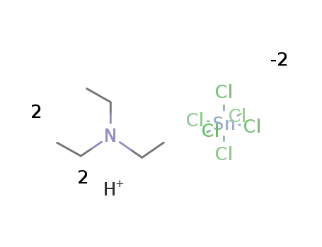 Molecular Structure of 41086-64-0 (Triethylammonium hexachlorostannate(2-))