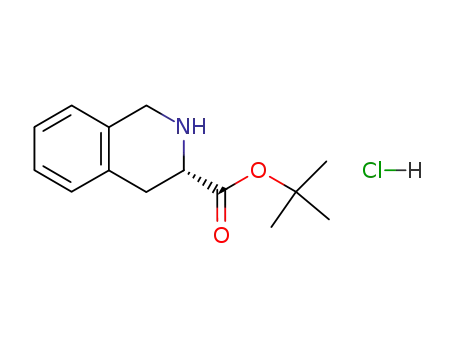 Molecular Structure of 82586-60-5 (3-ISOQUINOLINECARBOXYLIC ACID, 1,2,3,4-TETRAHYDRO-, 1,1-DIMETHYLETHYL ESTER, HYDROCHLORIDE, (S)-)