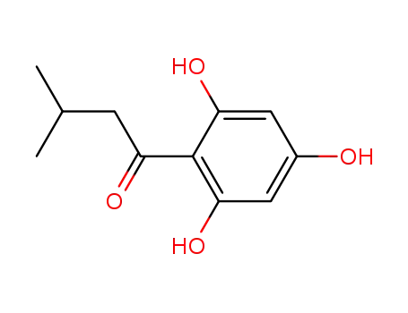 Molecular Structure of 26103-97-9 (1-Butanone, 3-methyl-1-(2,4,6-trihydroxyphenyl)-)