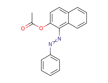 Molecular Structure of 39781-22-1 (1-(phenyldiazenyl)naphthalen-2-yl acetate)