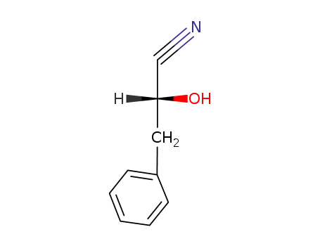 Molecular Structure of 108033-82-5 (Benzenepropanenitrile, a-hydroxy-, (R)-)