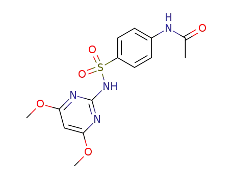 Molecular Structure of 24341-30-8 (N(4)-acetylsulfadimethoxine)